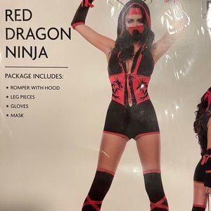 Sexy ninja costume size small brand new